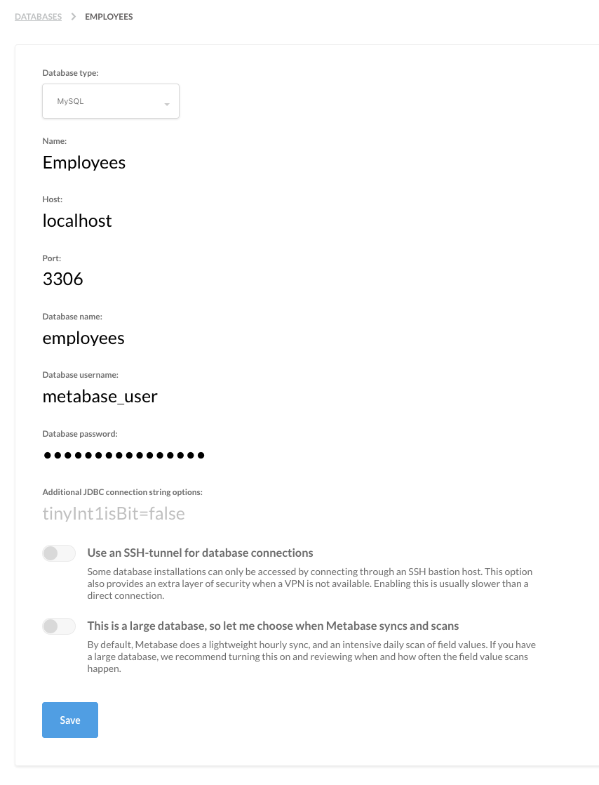 MySQL Login Information