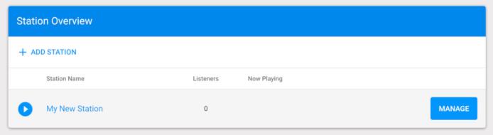 AzuraCast Manage Station